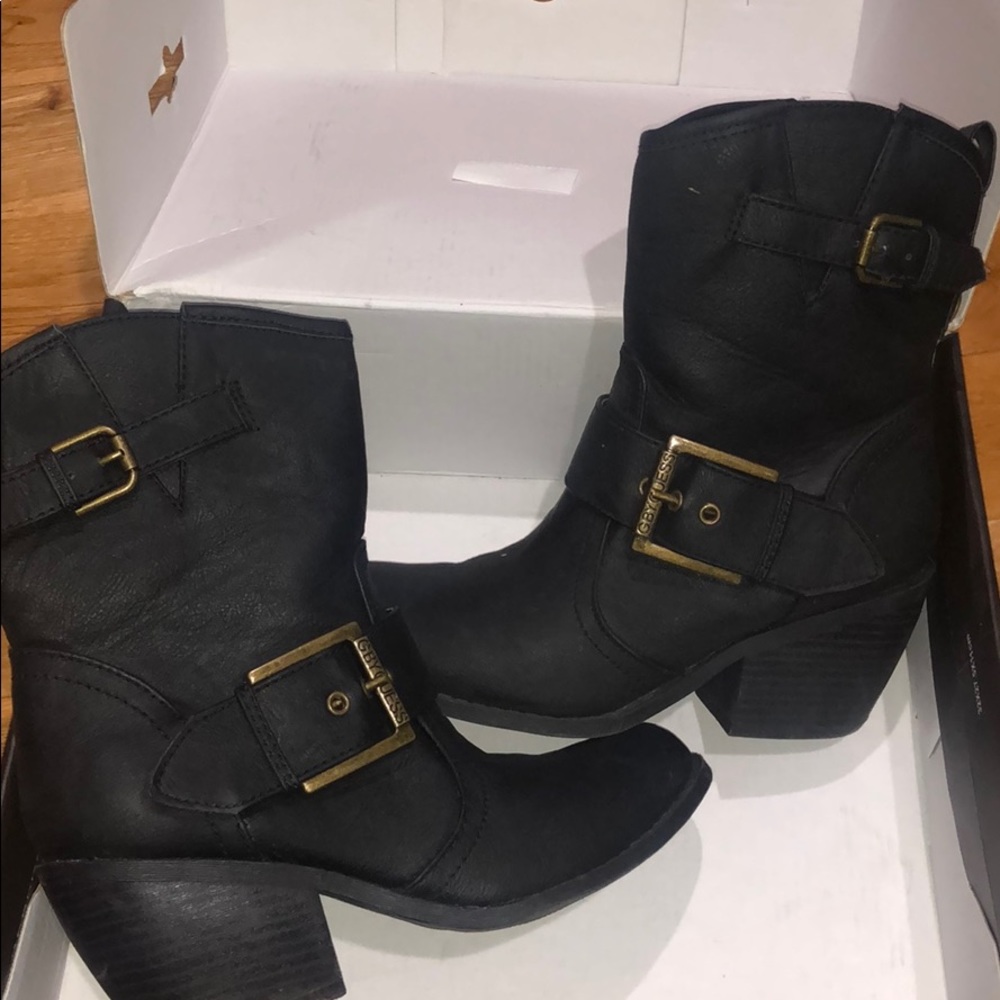 Black guess booties